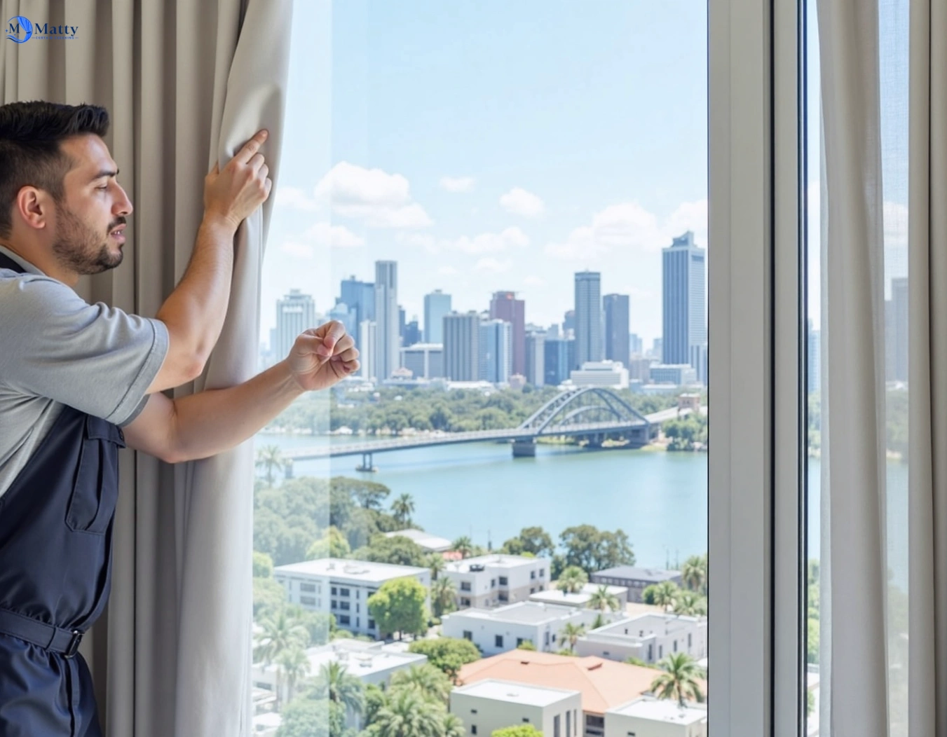 Professional curtain steam cleaning service punchbowl-nsw QLD by Matty Curtain Cleaning