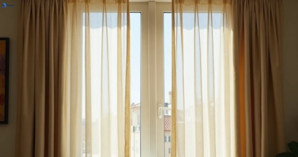 Dull dusty drapes in punchbowl-nsw before professional cleaning